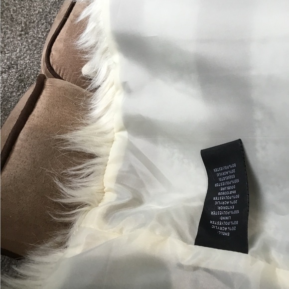 Faux fur coat Tan and cream , Fashionable and soft. - Picture 3 of 6